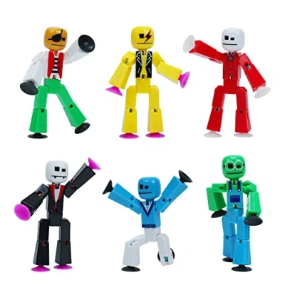 Image de Zing Stikbot Avatar Series 1, lot de 6 figurines d&#039;action à collectionner avec impression UV, créez des animations stop motion, idéales pour les enfants partir 4 ans