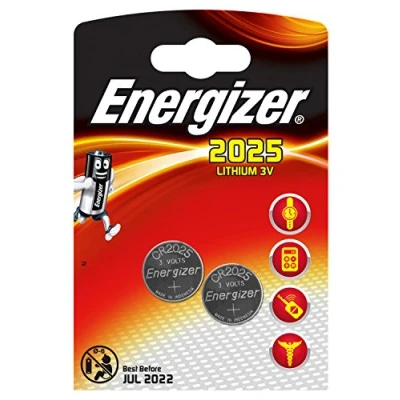 Image de Energizer Set de 2 Piles Lithium CR2025 3 V