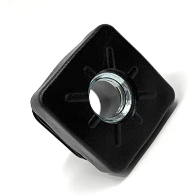 Image de Design61 Lot de 4 bouchons filetés carrés 25 x mm 1 à 2 Avec filetage intérieur M10