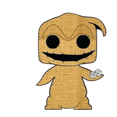 Image de Funko Pop! Large Enamel Pin Disney: The Nightmare Before Christmas Oogie Boogie Chase en Émail Broche Fantaisie Mignonne à Collectionner pour Les Sacs Dos et Idée de Cadeau