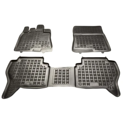 Image de REZAW PLAST 202401 Ensemble de tapis sol Caoutchouc avant et arrière noir
