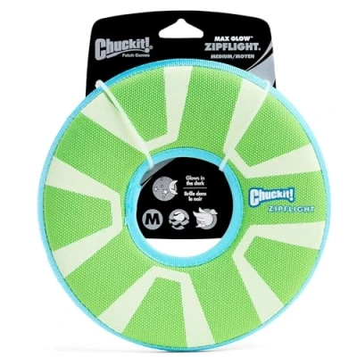 Image de Chuckit CI Zipflight Max Glow Jouet pour Chien Taille M 21 cm