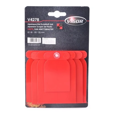 Image de VIGOR V4278 Spatule de plâtrier 4 Jeu d&#039;outils pour pistons freins