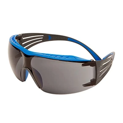 Image de 3M SecureFit Lunettes de sécurité 400X, branches bleues/grises, revêtement antibuée (K et N) Scotchgard™ gris, SF402XSGAF BLU EU