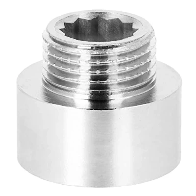Image de BFG Réduction 3/4&quot; BSP (24,1mm) Femelle x 1/2&quot; (21mm) Mâle, Laiton Chromé, Adaptateur de Réduction, Joints et Raccords Plomberie pour Tuyauterie Eau, 10 Barre, Max. Temp. 120C