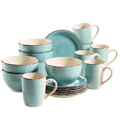 Image de Mäser Série Bel Tempo Ensemble de vaisselle petit déjeuner Dans différentes couleurs Turquoise (Bel Ii).