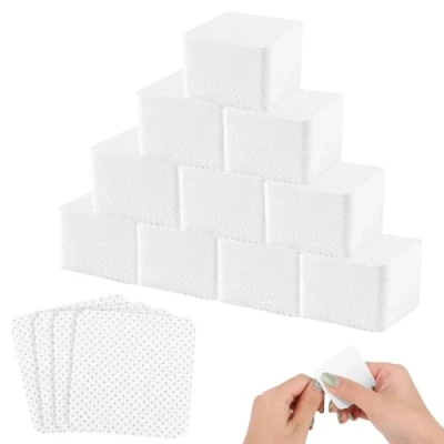 Image de 1000 Pièces Coton Ongles Gel Non Pelucheux,Lingettes à Pelucheux,Cleaner Degraissant Lingettes Ongles,Ongles Vernis Remover Wipes,Non Pelucheux Ongle