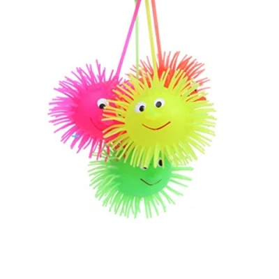 Image de TOYMYTOY Lot de 5 boules lumineuses Hérisson lumineux Élasticité Jouet amusant pour enfants (couleur occasionnelle)