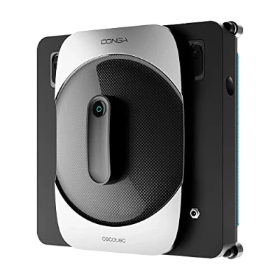 Image de Cecotec Robot Nettoyeur de Vitres Intelligent Conga Windroid 1290 DoubleSpray Connected. 72 W, Design Carré, Double Spray, Contrôle
