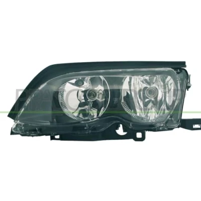 Image de PRASCO BM0214903 Phares droit H7/H7 FF noir pour circulation à droite avec moteur électrique commande correcteur de site projecteur