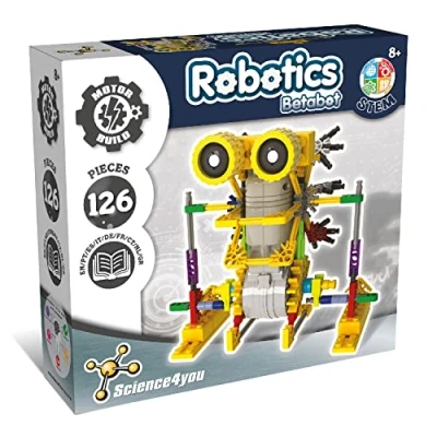Image de Science4you Betabot, Robot pour Enfant Kit à Construire de 126 pièces Monter Un Jouet Enfants, Jeux Construction et Cadeaux Garçon Fille 6 7 8 9 10+ Ans