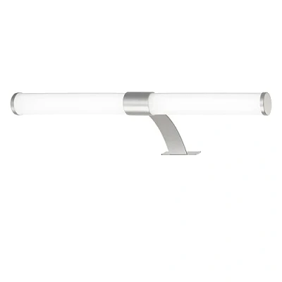 Image de BRILONER lampe LED pour miroir de salle bain, montage 2 en 1, d&#039;armoire, murale, IP44, couleur lumière blanc neutre, 6W, chrome mat, 40 cm