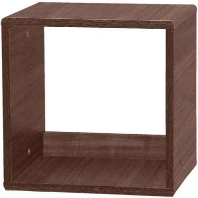 Image de Étagère Cube de rangement modulable IRIS OHYAMA QR 34 Marron L29 x P34.4 H34.4 cm