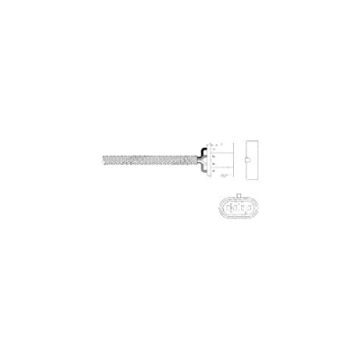 Image de DELPHI ES20344 12B1 Sonde lambda planaire, chauffé ALFA ROMEO: 147, 156 Berline, GTV, FIAT: Ducato III Van