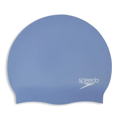 Image de Speedo Bonnet de Natation pour Cheveux Longs, Natation, Ne Tire Pas Les Cheveux, Facile à Enfiler Mixte Adulte, Bleu Curieux, Taille Unique