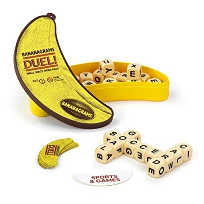 Image de Bananagrams , Duel Word Game Ages 7+ 2 Players 10+ Minutes Playing Time