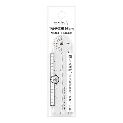 Image de Midori 42263006 Règle multiple, 16 cm, transparent