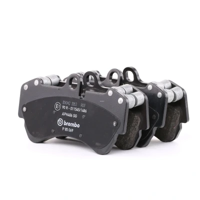 Image de BREMBO P 85 069 Jeu de plaquettes frein préparé pour indicateur d&#039;usure sans accessoires, avec masses d&#039;équilibrage PORSCHE: Cayenne