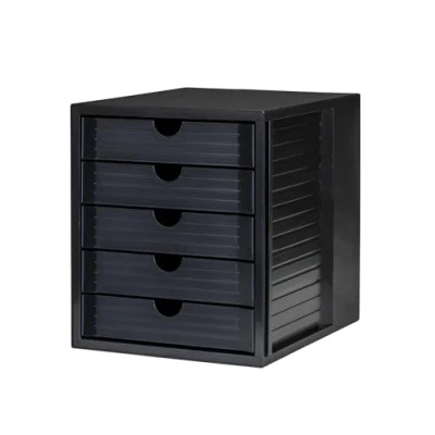 Image de HAN 14508 13 SYSTEMBOX KARMA Module de classement 5 tiroirs Noir écologique