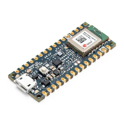 Image de Arduino Nano 33 BLE Rev2 [ABX00071] nRF52840 MicroPython, Petit Facteur de Forme, Bluetooth® Low Energy, 3V3.