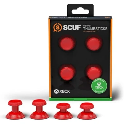 Image de SCUF Pack de 4 joysticks interchangeables Instinct Rechange Uniquement pour la Manette Xbox Series XS Pro Performance Gris Métallisé 504 601 01 009 NA