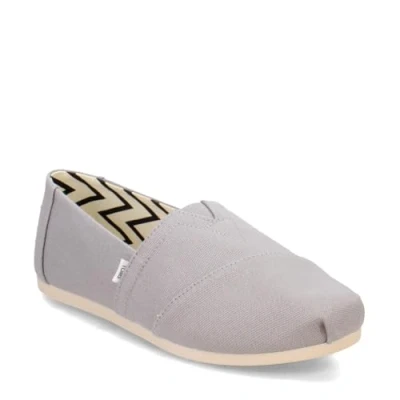 Image de TOMS Femme Alpargata Semelle de Mocassin, Drizzle Grey Wide Recycled Cotton Canvas, 42.5 EU