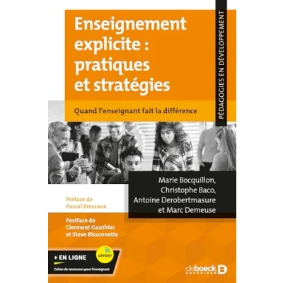Image de Enseignement explicite : pratiques et stratégies: Quand l&#039;enseignant fait la différence