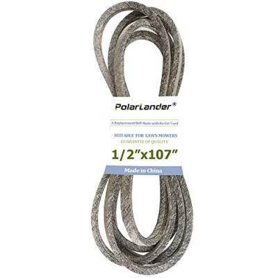Image de PolarLander Tondeuse à Gazon Kevlar Deck Courroie d&#039;entraînement 1/2&quot; x 107&quot; Remplacement pour AYP 5308H, Cub Cadet 954 3066, MTD/Troy Bilt 0215 ??954 0225