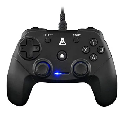 Image de The G Lab K Pad Thorium Manette Gaming PC &amp; PS3 Filaire USB avec Vibrations Intégrées, Gamepad Contrôleur de Jeu connecté par Fil pour Windows 10, 11, New
