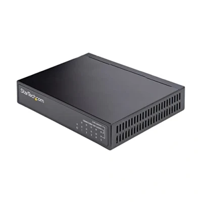 Image de StarTech.com Switch Ethernet 2.5G Commutateur RJ45 2,5GBASE T Non géré 5 Ports Rétrocompatible avec Les périphériques 10/100/1000Mbps Répartiteur WiFi/Réseau (DS52000)