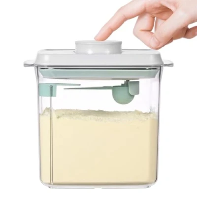 Image de Distributeur de lait en poudre 1700 ml, boîte stockage avec cuillère, boite hermetique alimentaire, récipient portable scellé et étanche, facile à utiliser