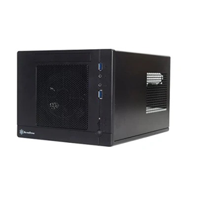 Image de SilverStone SST SG05BB Lite Sugo Boîtier PC cube compact Mini ITX, noir