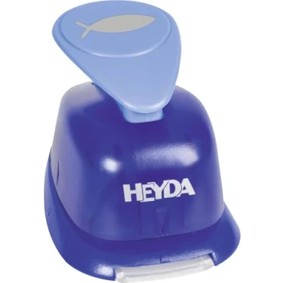Image de HEYDA 203687528 Perforatrice Grand Format : Environ 2,5 cm Motif Poisson, Papier, Argenté
