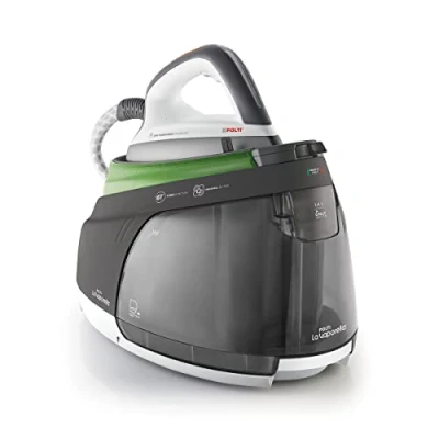Image de Polti La Vaporella XT90C, Fer à Repasser avec Chaudière, Pression 7 Bar, Fonction Eco, Autonomie Illimitée, Capacité 1.4 L, Puissance 2350 W, Pulsation de vapeur 450 g, Vert et Gris