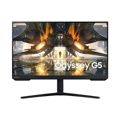Image de Samsung Ecran PC Odyssey G52A 32&#039;&#039; 165Hz, 1ms, Dalle IPS, Résolution WQHD 2560x1440, 1000:1, 400cd/m2, Compatible G SYNC, Pied ajustable, HDMI, DisplayPort