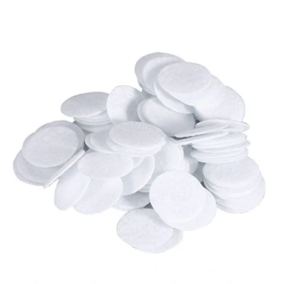 Image de 100 Pcs Filtre Coton, en option 7 diamètres Différents coton Filtres Remplacement Facial Sous Vide Accessoires D&#039;Éponge pour machine de beauté, Tampons filtrants (15mm)