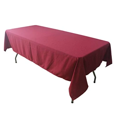 Image de KaitatsuSen Nappe Rectangulaire en Tissu Polyester, Rouge, 140x280 cm