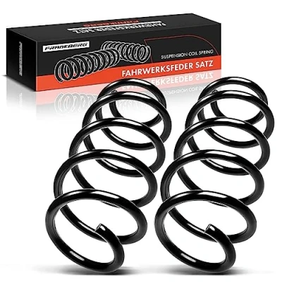 Image de Frankberg 2x Ressorts de suspension Essieu Avant Gauche Droite Compatibles avec T,o,u,r,a,n 1T1 1T2 1.9L 2.0L MPV 2003 2010 Remplacer# 1K0411105BP