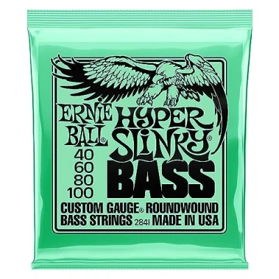 Image de Ernie Ball Hyper Slinky Cordes filées en nickel pour basse électrique, calibre 40 100