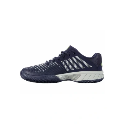Image de K SWISS Express Light 3 HB Baskets basses, Homme, Taille: 41.5, Dunkelblau hellgrau limette Textile