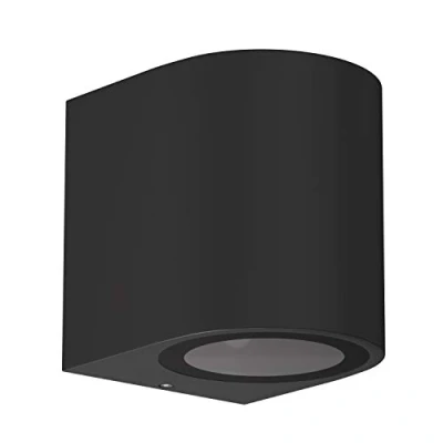 Image de ledscom.de Applique murale ALSE pour l&#039;extérieur, IP54, downlight, noir mat, rond, 1x GU10 max. 35W