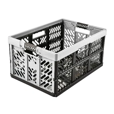 Image de Keeeper Casier Pliant Professionnel avec Poignées Souples, 54 x 37 28 cm, 45 l, Ben, Gris Clair