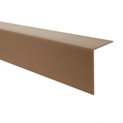 Image de Quest Cornière PVC 30x30mm, autoadhésive, protection d&#039;angles et de bords, rigide brun, 200cm