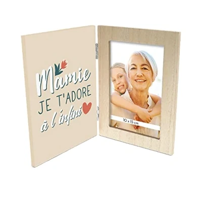 Image de STC Cadre photo double mamie je t adore a l infini