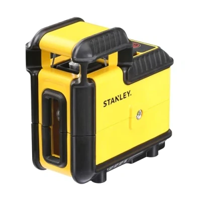 Image de Stanley STHT77504 1 Laser 360 Sur 20m de Diamètre Diodes Classe 2 mise à Niveau Automatique Précision +/ 4mm Nivellement 4 Revêtement Renforcé IP50 Triple Filetage 1/4&quot; + Accessoires