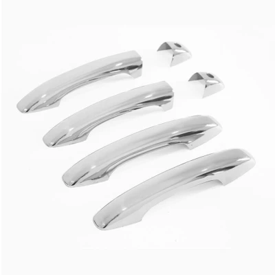Image de OMAC Couverture de Poignée Porte Compatible avec Dacia Sandero 2021 2024 Acier Inoxy 5Pcs