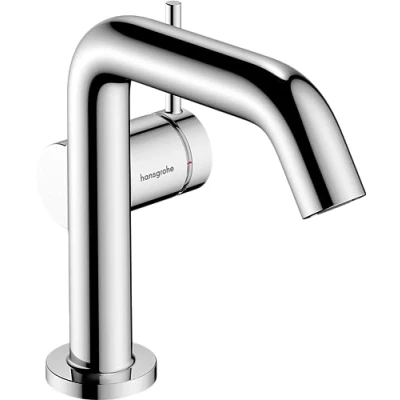 Image de hansgrohe Tecturis S Fine Mitigeur de lavabo sans tirette ni vidage, économie d&#039;énergie (CoolStart), Robinet salle bain avec hauteur sous bec 110mm, d&#039;eau (EcoSmart+), Chromé, 73321000