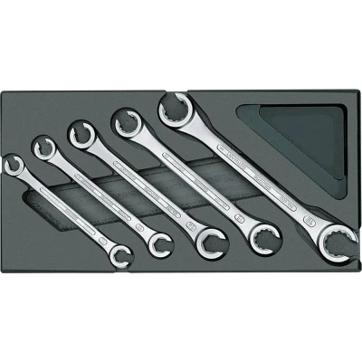 Image de GEDORE 1500 ES 400 Kit de clés polygonales doubles ABS (acrylonitrile butadiène styrène copolymèrisé)