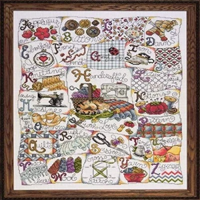 Image de Design Works Kit Point de Croix Motif ABC Multicolore