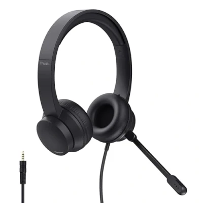 Image de Trust Ayda Casque Avec fil Arceau Appels/Musique Noir Neuf